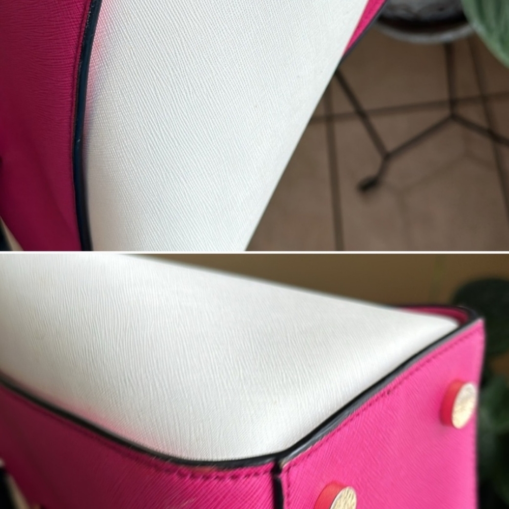 Michael Kors Pink and White Women's Bag - Picture 4 of 4